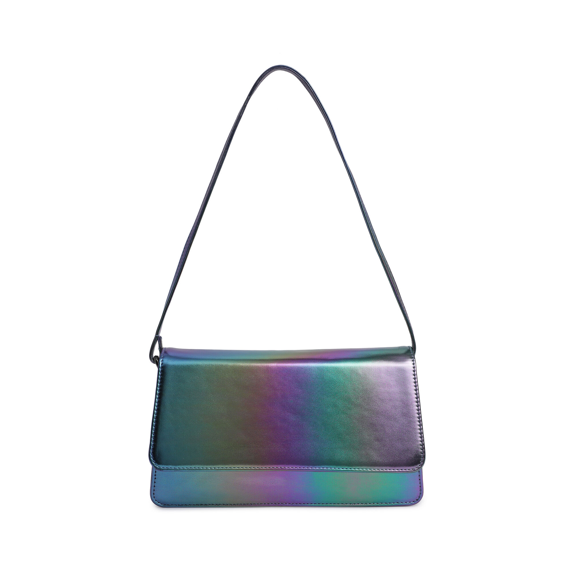 Buy Online Fastrack Structured Shoulder Bag for Women Party Bag for Ladies Women Stylish Glossy Bag Made of High Quality Fax Leather Multi Coloured f24sshsmv02tl1 Fastrack