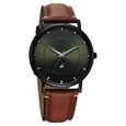 Fastrack Stunners X Quartz Analog Green Dial Leather Strap Watch For Guys - image number 1