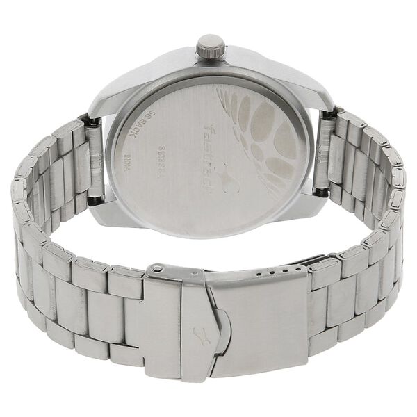 Fastrack Quartz Analog Silver Dial Stainless Steel Strap Watch for Guys - image number 3