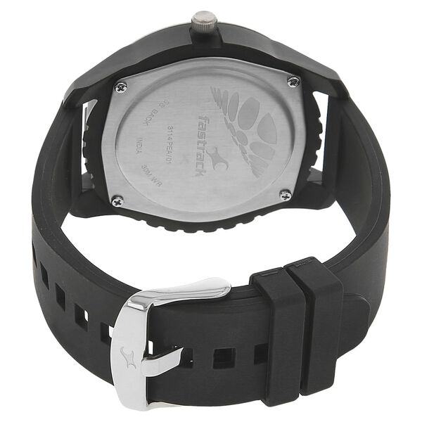 Fastrack Quartz Analog Silver Dial Plastic Strap Watch for Guys - image number 3
