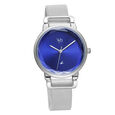 Fastrack Vyb Classique Quartz Analog Blue Dial Stainless Steel Strap Watch for Girls - image number 1