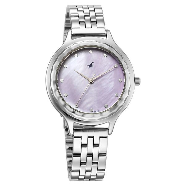 Fastrack Stunners X Quartz Analog Blue Dial Stainless Steel Strap Watch For Girls - image number 1