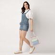 Pastel Colorblock Satchel Bag - image number 1