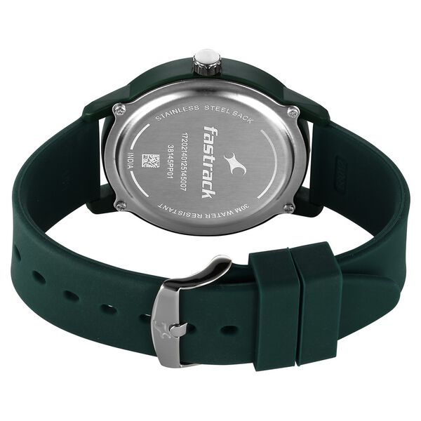 Fastrack Tees Urbanique Quartz Analog Black Dial Silicone Strap watch For Guys - image number 4