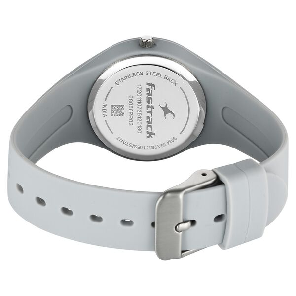 Fastrack Tweens Quartz Analog Grey Dial Grey Silicone Strap Watch - image number 5