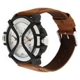Fastrack Quartz Analog Silver Dial Leather Strap Watch for Guys - image number 1
