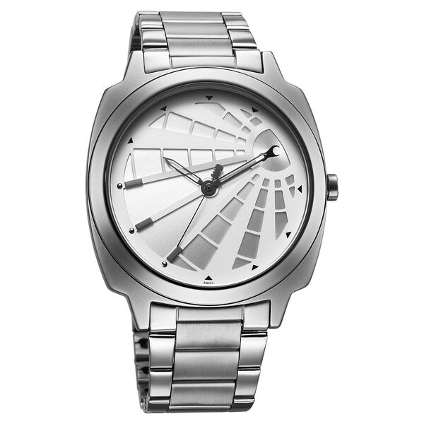 Fastrack Groove Quartz Analog Silver Dial Guys Stainless Steel Watch - image number 1