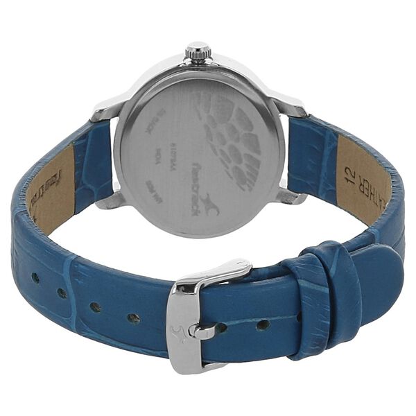 Fastrack Quartz Analog Silver Dial Leather Strap Watch for Girls - image number 3