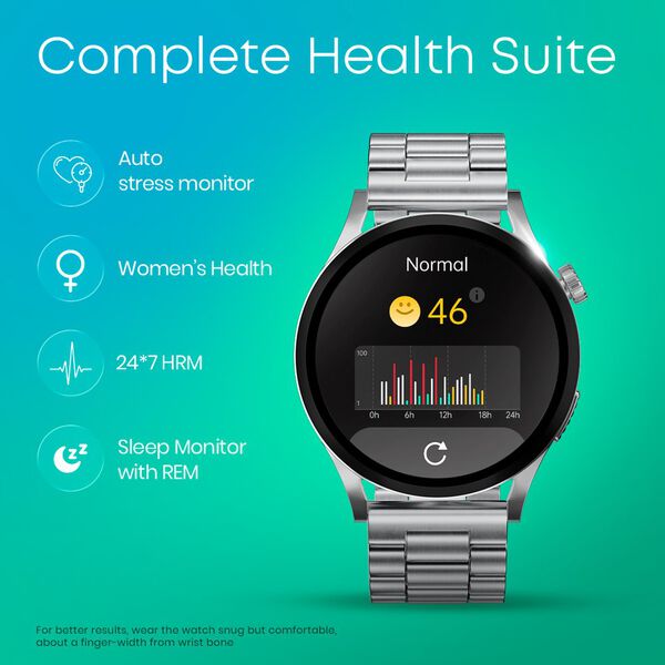 Fastrack Radiant FX4 Premium Metal Smartwatch with 3.8 cm EdgeX AMOLED Display, Functional Crown - image number 5