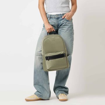 Olive edge nylon backpack