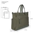 Nylon edit laptop tote -  olive - image number 2