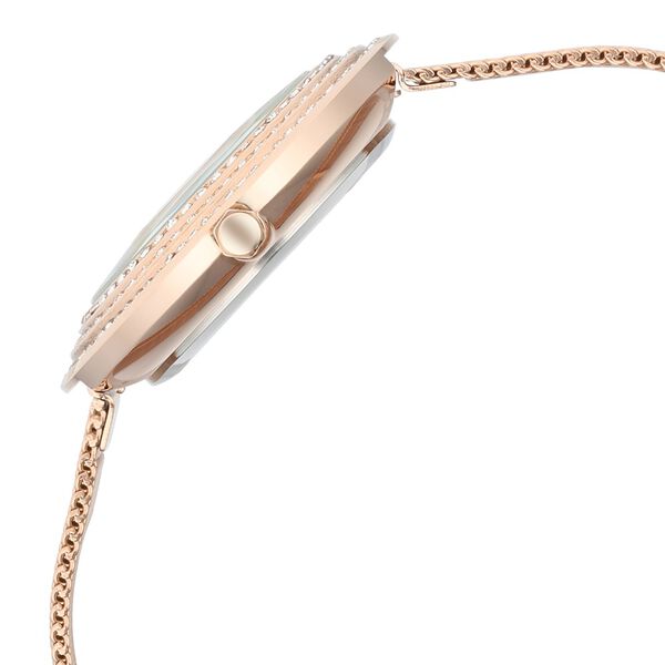 Fastrack Vyb Iconique Quartz Analog White Dial Rose Gold Metal Strap Watch For Women - image number 3