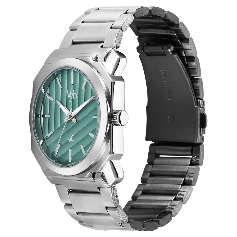 Buy Online Vyb Challenger By Fastrack Quartz Analog Green Dial