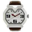 Fastrack Quartz Analog Silver Dial Stainless Steel Strap Watch for Guys