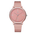 Fastrack Vyb Bliss Quartz Analog Pink Dial Stainless Steel Strap Watch for Girls - image number 0