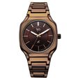 Vyb Maverick By Fastrack Quartz Analog Brown Dial Brown Metal Strap Watch For Guys - image number 0