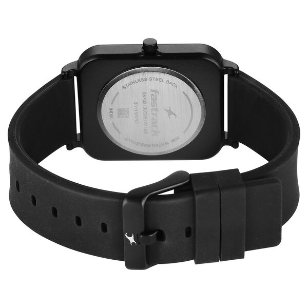 Fastrack Hype Neo Chic Quartz Analog Black Dial Silicone Strap Watch For Unisex - image number 4