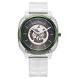 Fastrack Bare Quartz Analog Skeleton Unisex Watch With Anthracite Dial And Translucent Plastic Strap - image number 1