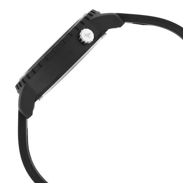 Fastrack Lockdown Quartz Analog Black Dial Silicone Strap Unisex Watch - image number 3