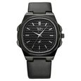 Fastrack Vyb Drift Quartz Analog Black Dial Black Color Leather Strap Watch For Guys - image number 1