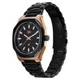 Fastrack Vyb Limitless Quartz Analog Black Dial Black Color Metal Strap Watch For Guys - image number 3