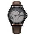 Fastrack Groove Quartz Analog with Date Two Toned Dial Brown Leather Strap Watch For Guys - image number 1