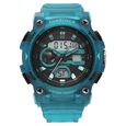 Fastrack StreetStyle Quartz Analog Digital Black Dial Translucent Blue Polyether Strap Watch For Guys - image number 0