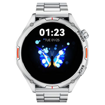 Fastrack Marvellous FX1 Unisex Smart Watch With Silver Metal Strap