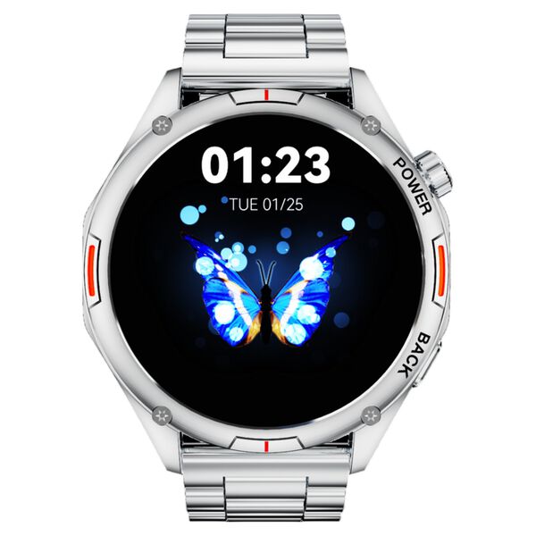 Fastrack Marvellous FX1 Unisex Smart Watch With Silver Metal Strap - image number 0