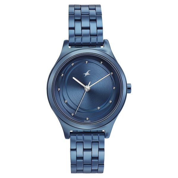 Fastrack Style Up Blue Dial Stainless Steel Strap Watch for Girls - image number 1