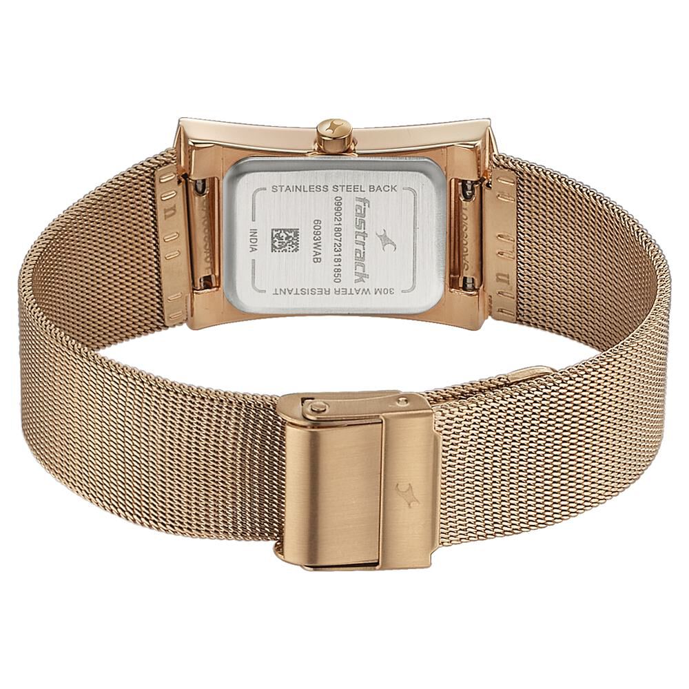 Fastrack watch cheap stainless steel back