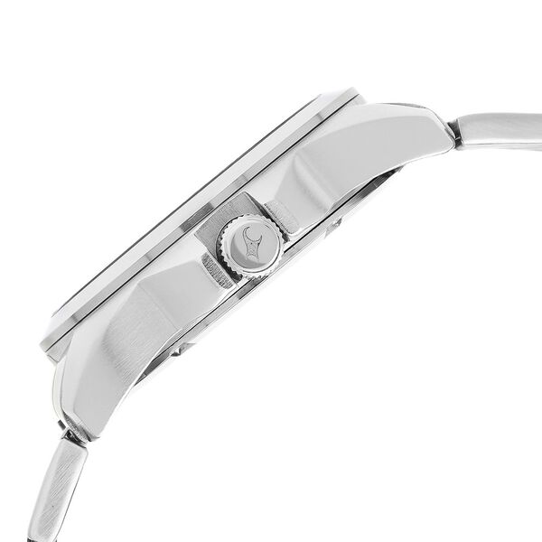 Fastrack Loopholes Quartz Analog with Date White Dial Stainless Steel Strap Watch for Guys - image number 3