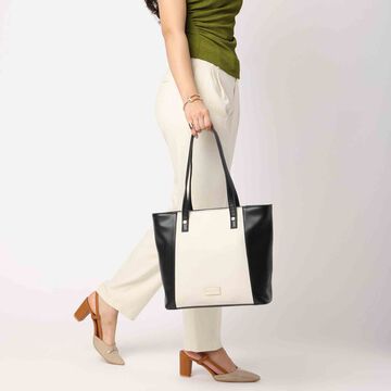 Fastrack TwinTone  Tote - black & white