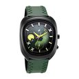 Fastrack Spooky Quartz Multifunction Watch for Men with Dark Green Dial and Green Leather Strap - image number 1