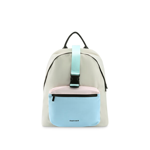 Fastrack Colourblock Laptop Backpack in Off-White - image number 1