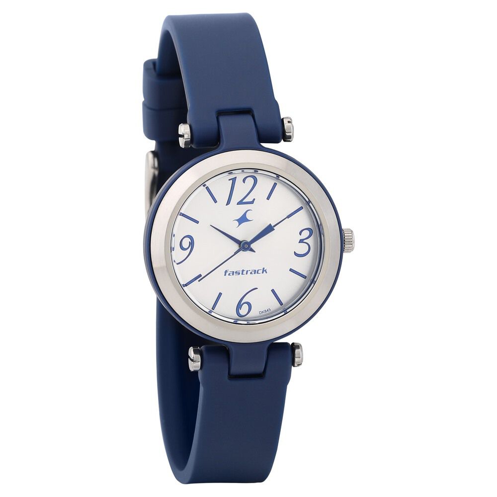 Fastrack watch white best sale dial