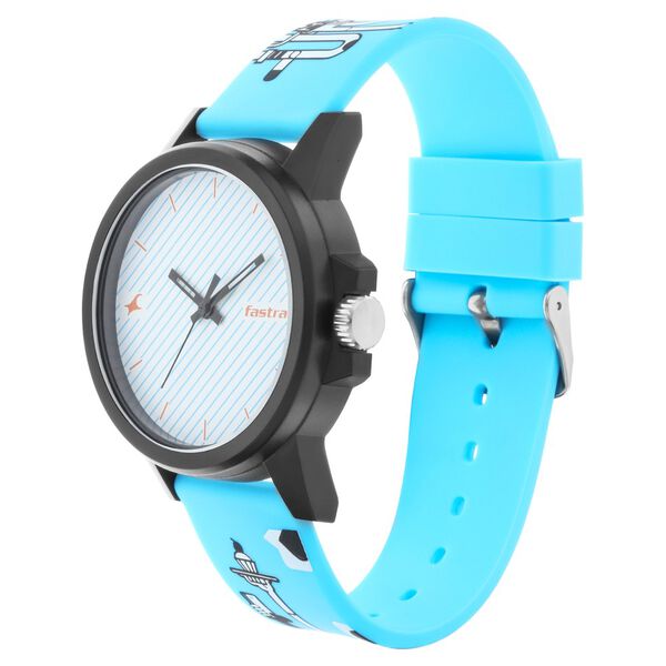 Fastrack Hashtag Quartz Analog Multicoloured Dial Silicone Strap Unisex Watch - image number 2