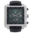 Fastrack Quartz Chronograph Black Dial Leather Strap Watch for Guys