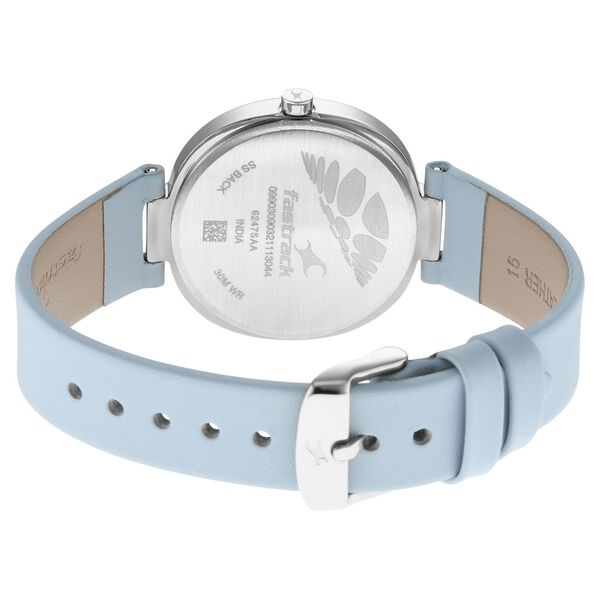 Fastrack Stunners Quartz Analog Blue Dial Leather Strap Watch for Girls - image number 5