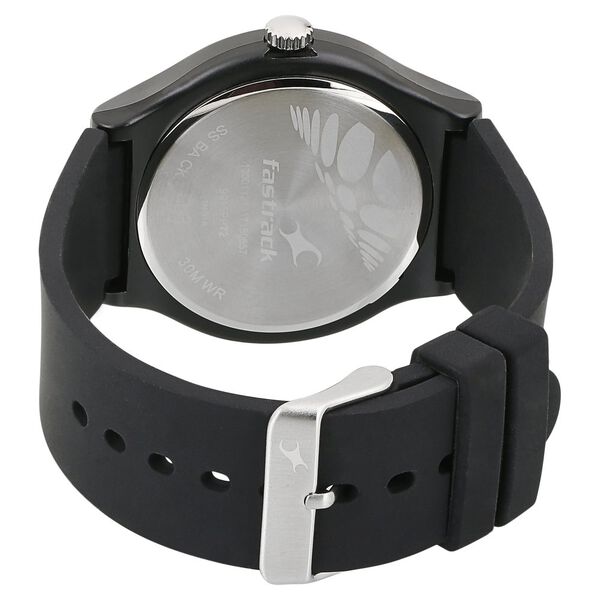 Fastrack Quartz Analog White Dial Silicone Strap Watch for Unisex - image number 3