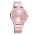 Fastrack Vyb Bliss Quartz Analog Pink Dial Stainless Steel Strap Watch for Girls - image number 1