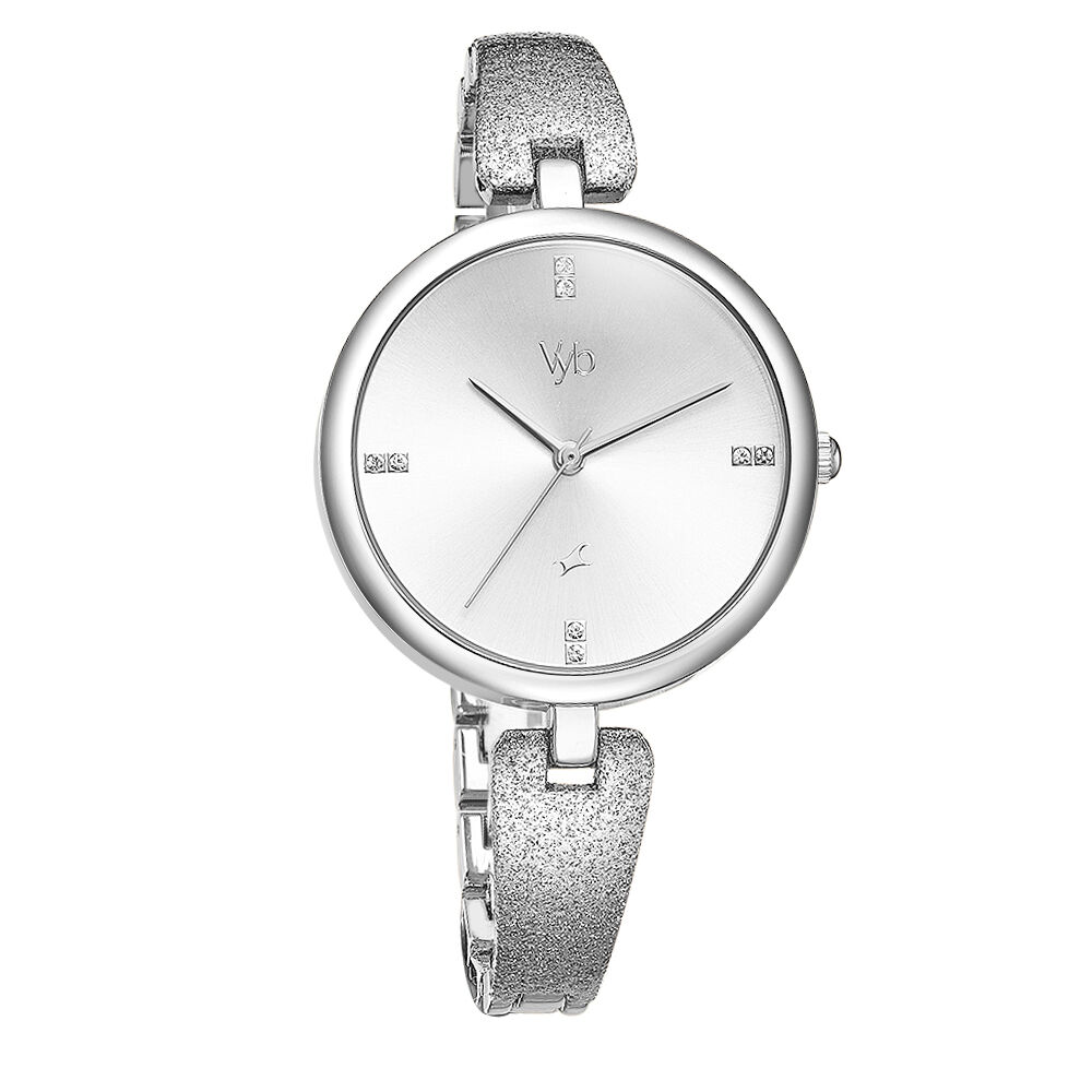 Fastrack silver chain watches for ladies sale