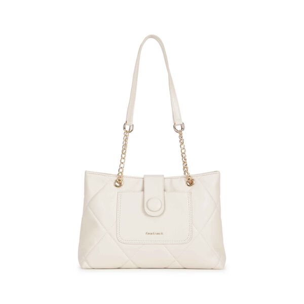 Fastrack buttonup shoulder bag - white - image number 1