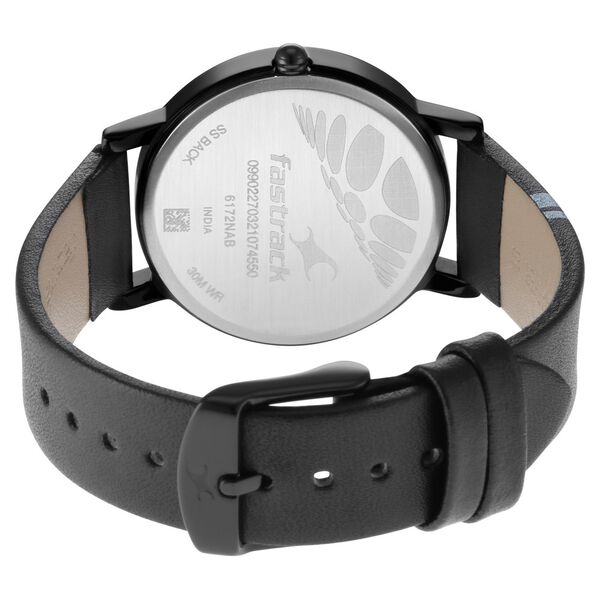 Fastrack Wear Your Look Quartz Analog with Day and Date Black Dial Leather Strap Watch for Girls - image number 4