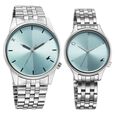 Fastrack Mixmatched Quartz Analog Blue Dial With Silver Metal Strap Watch For Couple - image number 1