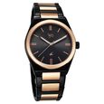 Fastrack Vyb Nimbus Quartz Analog Black Dial Two Toned Color Metal Strap Watch For Guys - image number 2