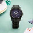 Vyb Horizon By Fastrack Quartz Analog Green Dial Metal Strap Watch For Guys