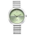 Fastrack 9 to Fine Analog with Green Dial Metal Strap Watch for Girls - image number 0