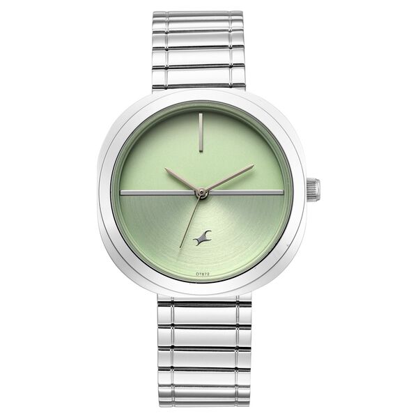 Fastrack 9 to Fine Analog with Green Dial Metal Strap Watch for Girls - image number 0