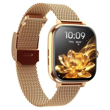 Fastrack Noir Rizz Women Smartwatch with 1.72" inch HD Display, Womens Health, Functional Crown, BT Calling, SpO2, Additional Silicone Strap